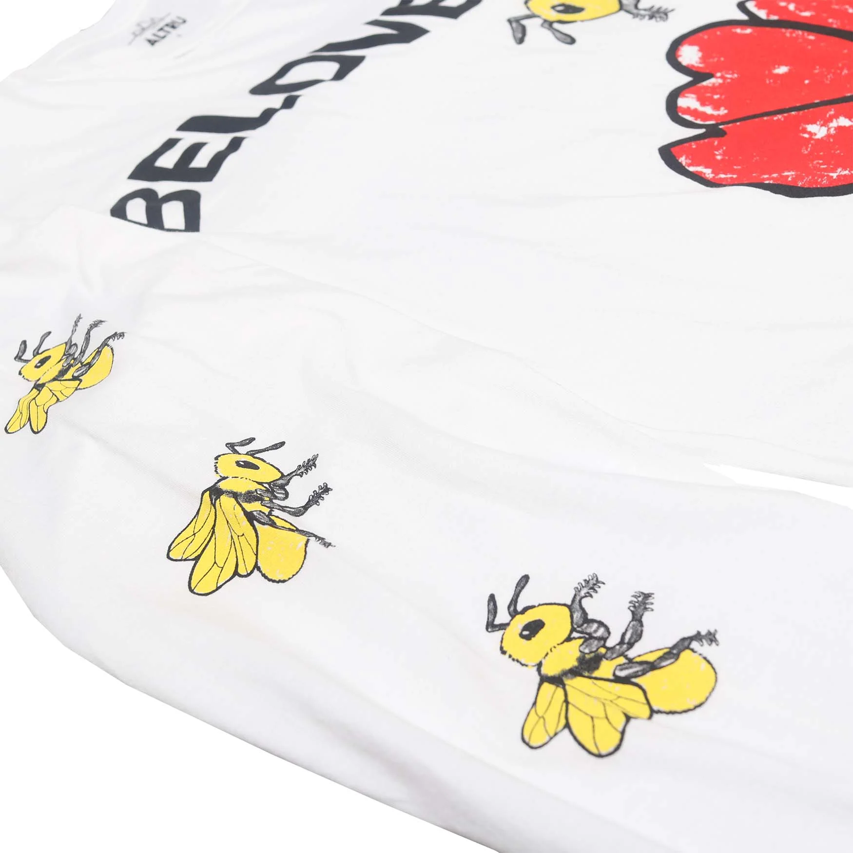 Beloved Tulips Bee L/S T-shirt graphic on front & right sleeve - Image 4