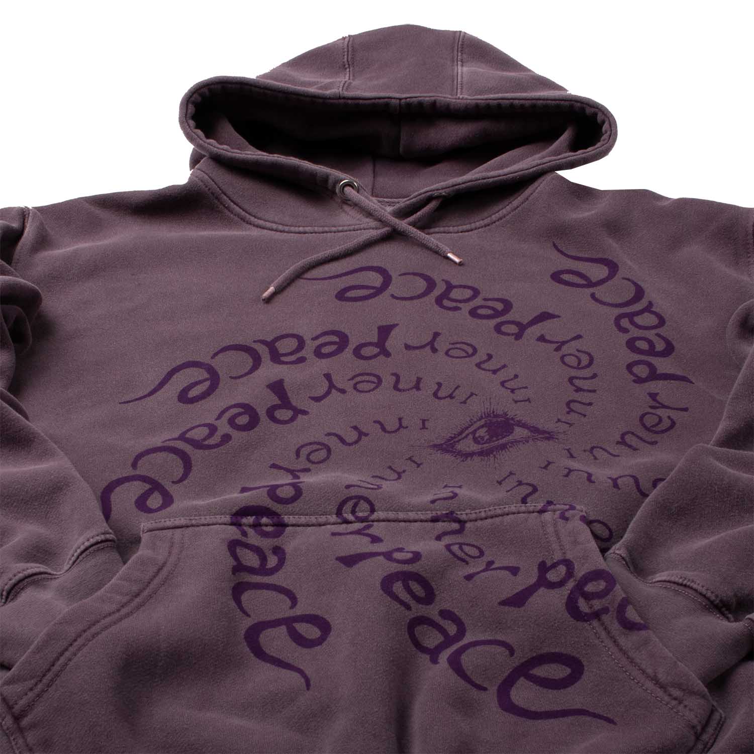 Inner Peace Garment Dyed Vintage Style Hoodie Sweatshirt - Image 5