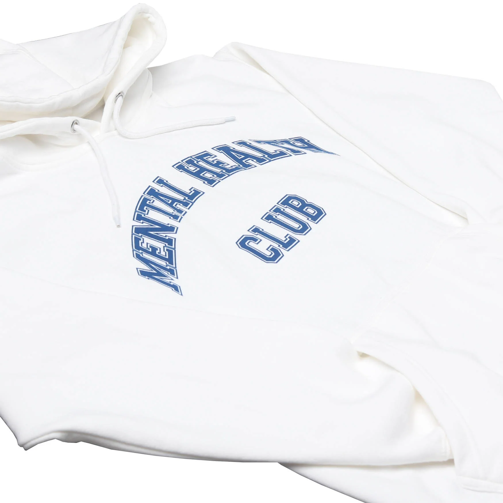 Mental Health Club White Fleece Hoodie - Image 4