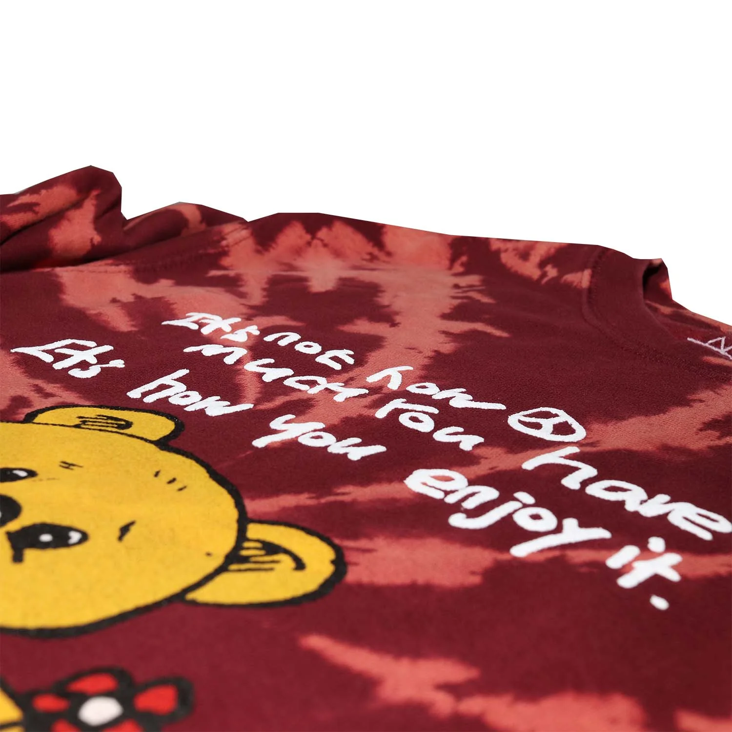 Teddy Bear Mushroom Bleach process tie dye sweatshirt - Image 3
