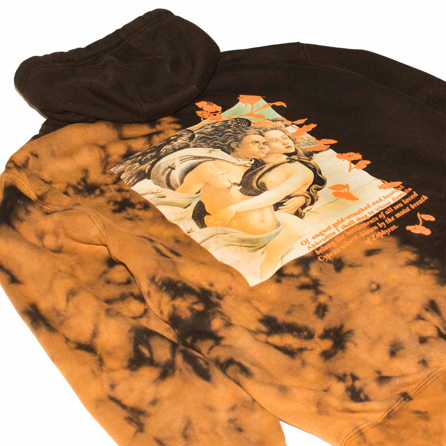 Botticelli Half Black Bleach Relaxed Fit Hoodie Sweatshirt - Image 4