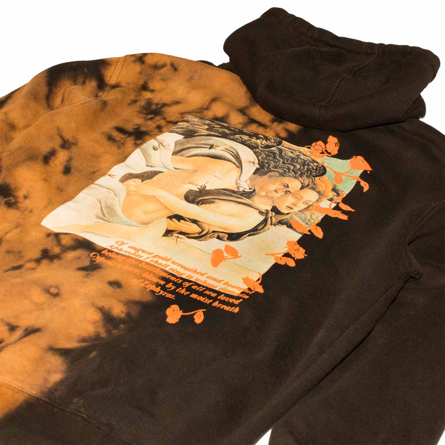 Botticelli Half Black Bleach Relaxed Fit Hoodie Sweatshirt - Image 5