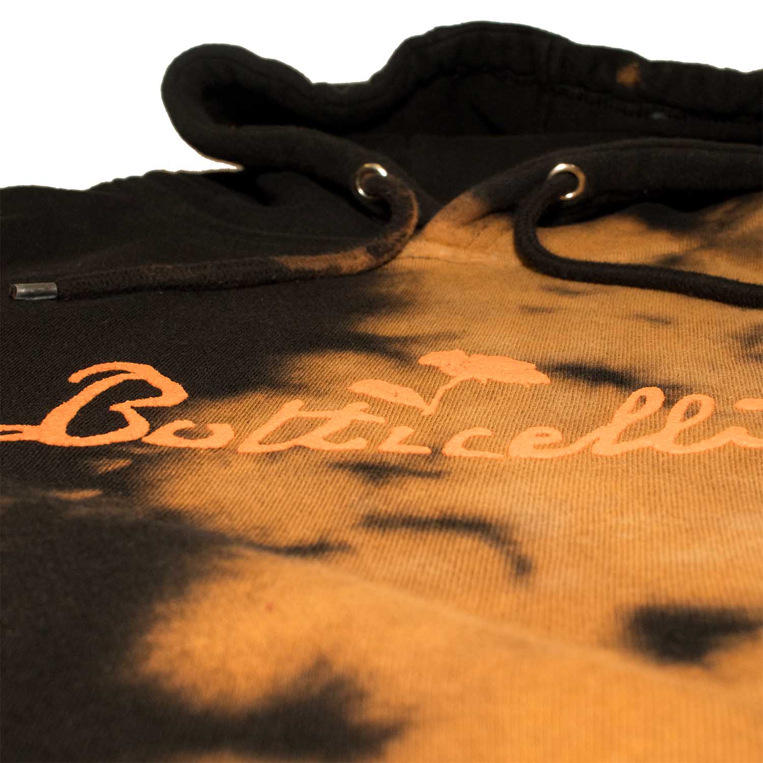 Botticelli Half Black Bleach Relaxed Fit Hoodie Sweatshirt - Image 6