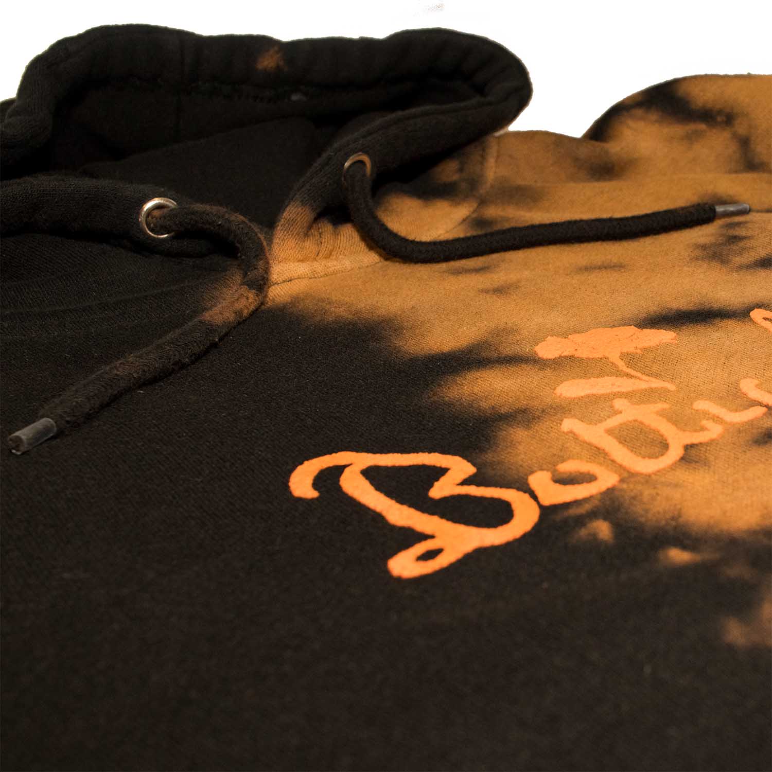 Botticelli Half Black Bleach Relaxed Fit Hoodie Sweatshirt - Image 7