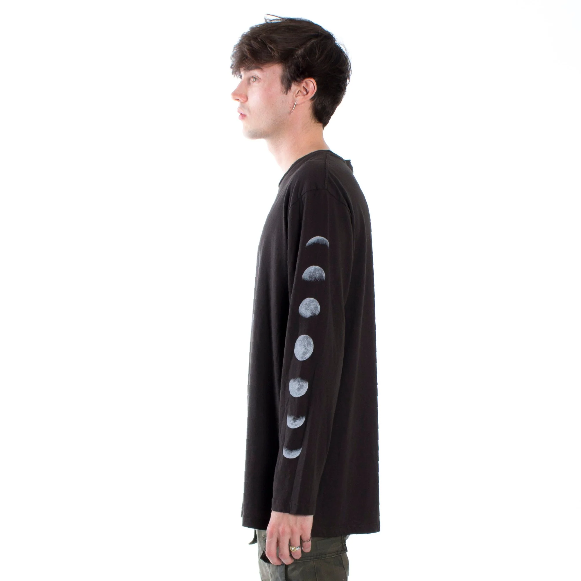 Lunar Eclipse with Moon Phases long sleeve shirt by Altru Apparel - Image 4