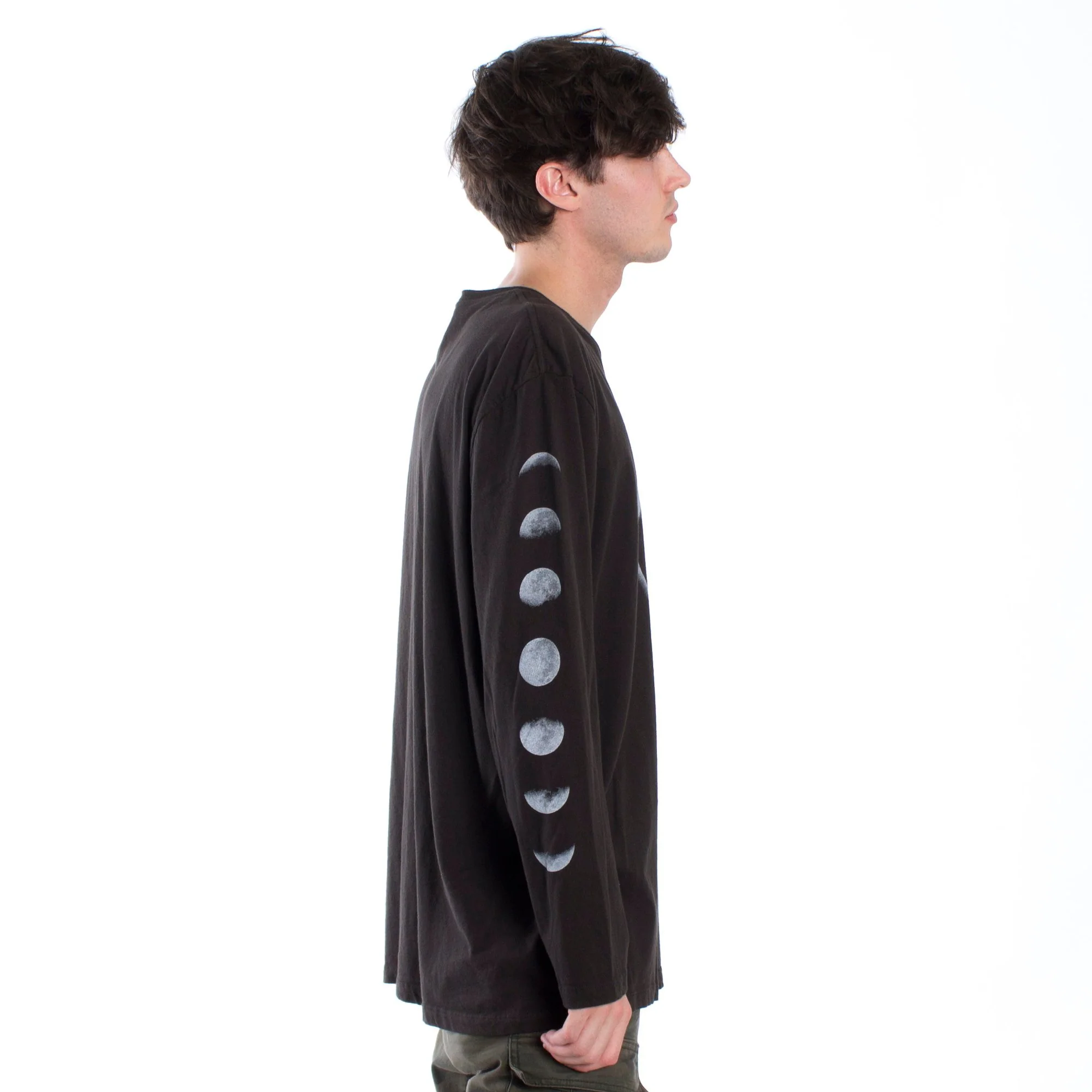 Lunar Eclipse with Moon Phases long sleeve shirt by Altru Apparel - Image 5