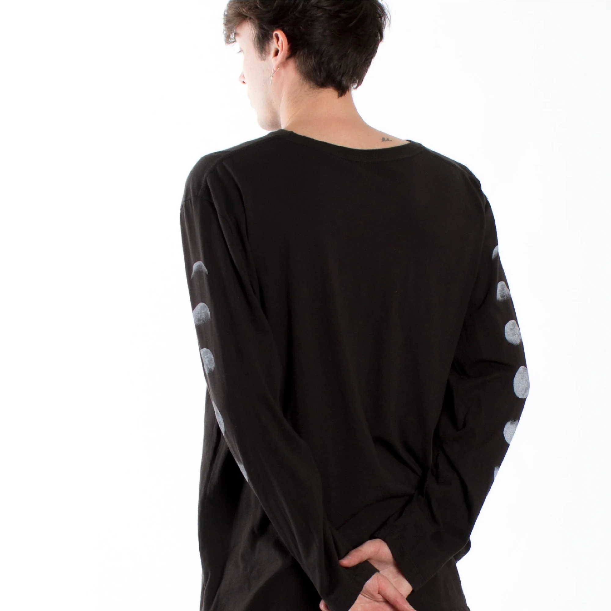 Lunar Eclipse with Moon Phases long sleeve shirt by Altru Apparel - Image 6