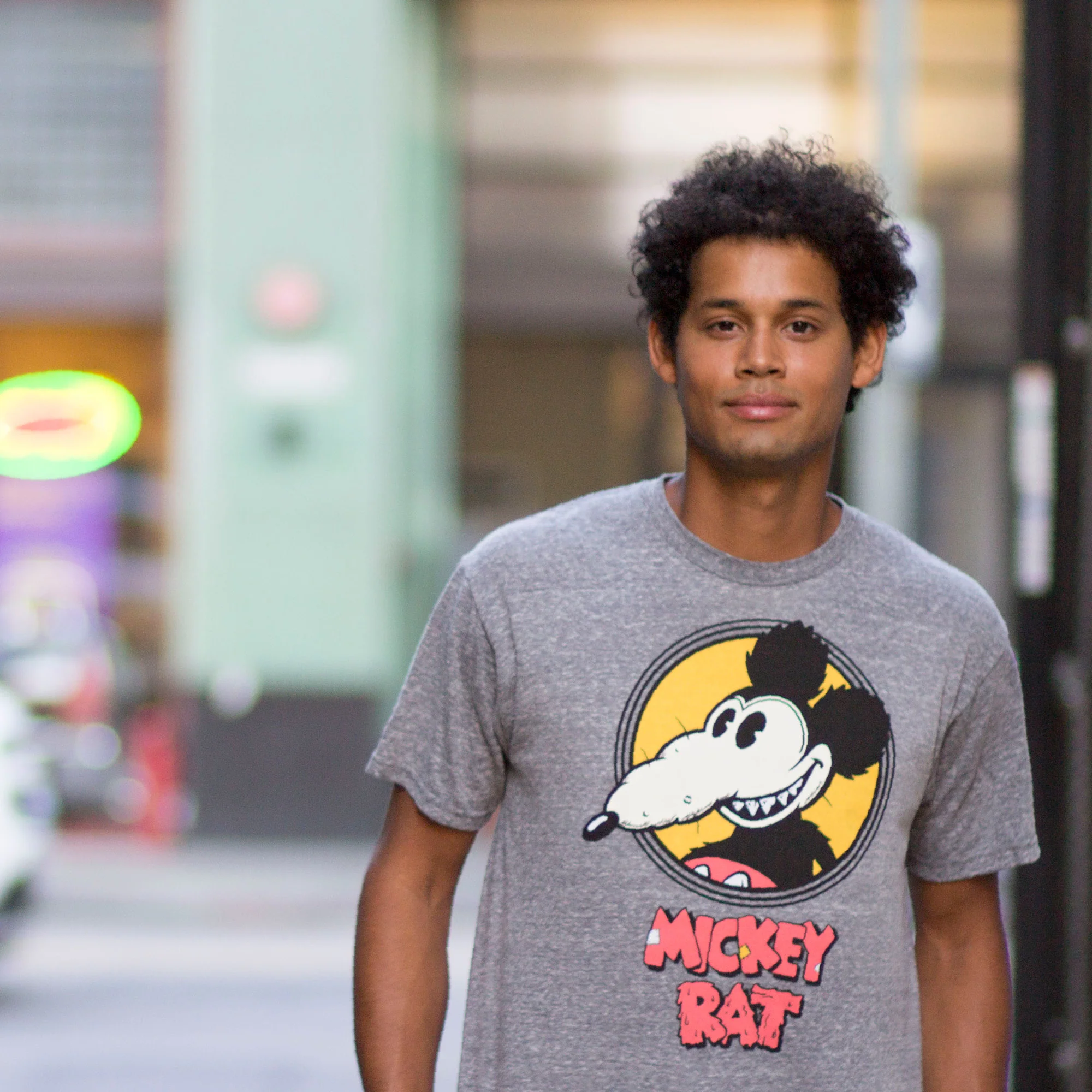 ORIGINAL Mickey Rat Spotlight Tee in Grey - Image 6