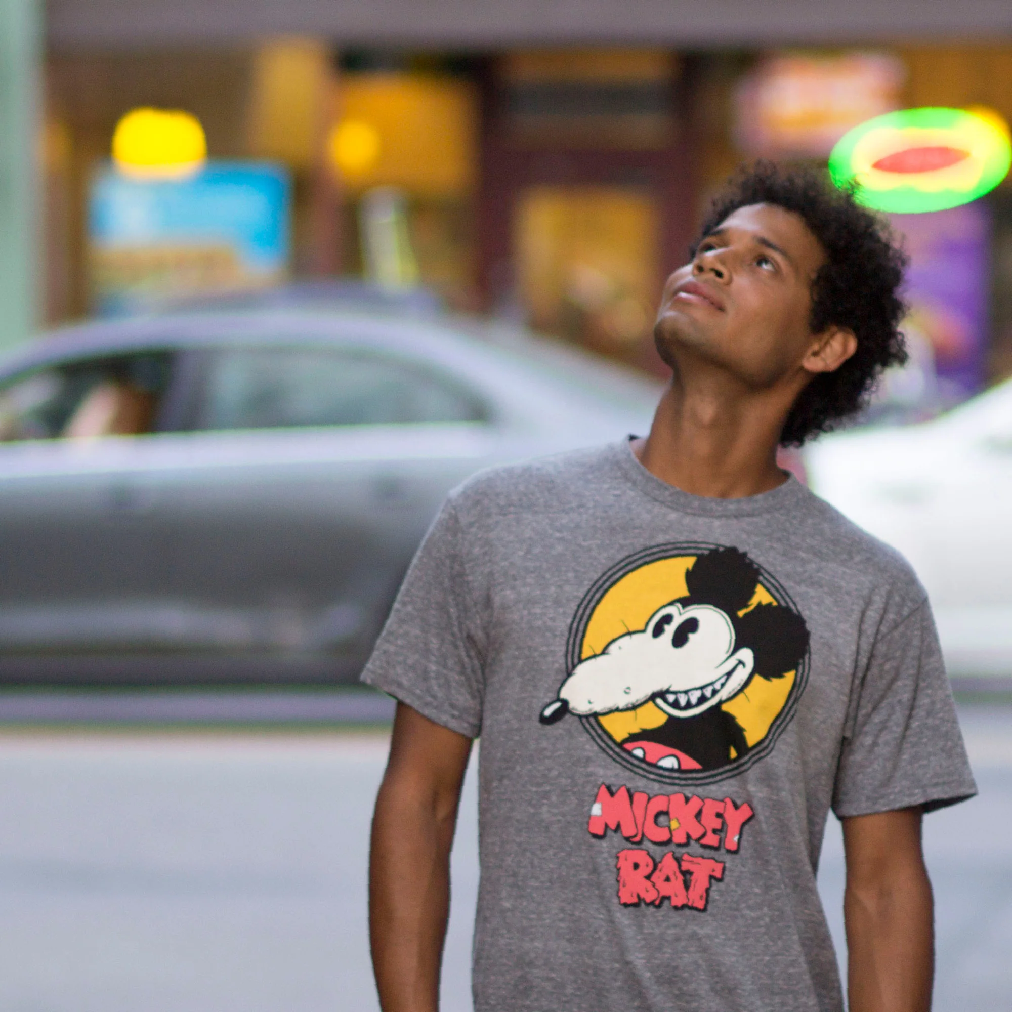 ORIGINAL Mickey Rat Spotlight Tee in Grey - Image 8