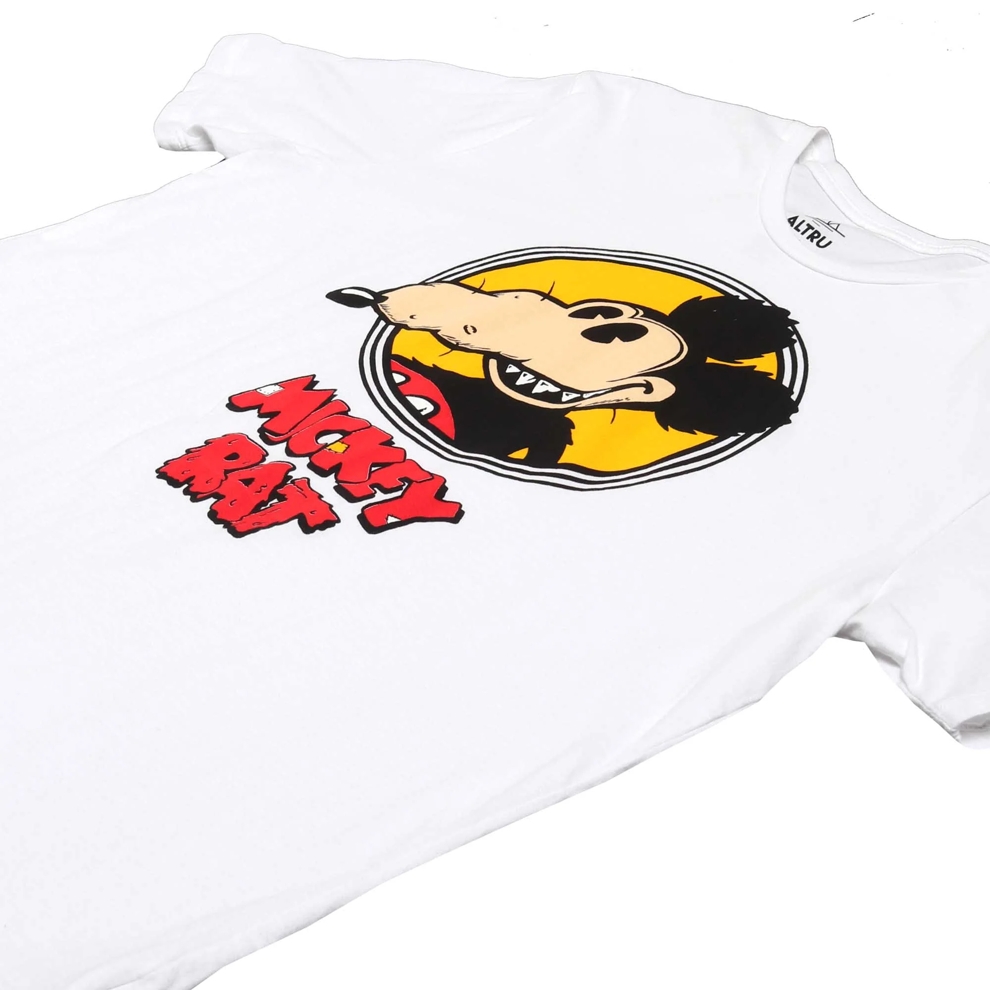 Official Mickey Rat In Spotlight Tee in White - Image 3
